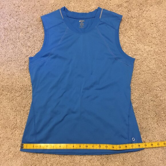 MEC Sky Blue Sporty Muscle Shirt With Reflectors - Picture 15 of 16